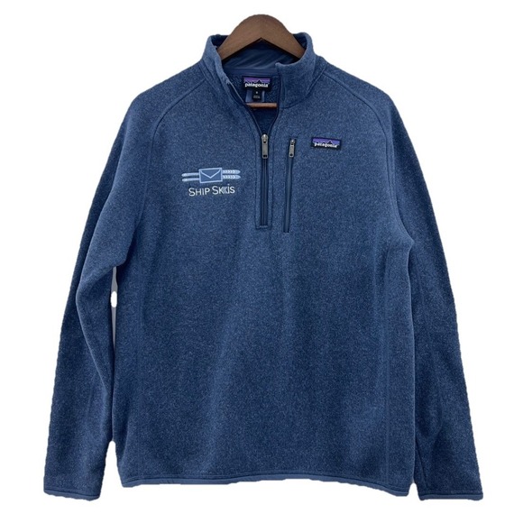 Patagonia Other - Patagonia Better Sweater 1/4-Zip Fleece Pullover Blue 25522 Men's M Ship Skis